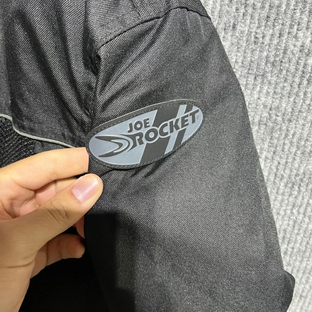 Joe Rocket Motorcycle Jacket Mens 2XL Black Mesh Padded Breathable Riding Gear